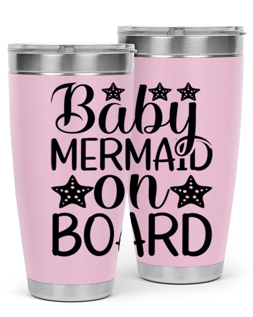 Baby Mermaid On Board 32#- mermaid- Tumbler