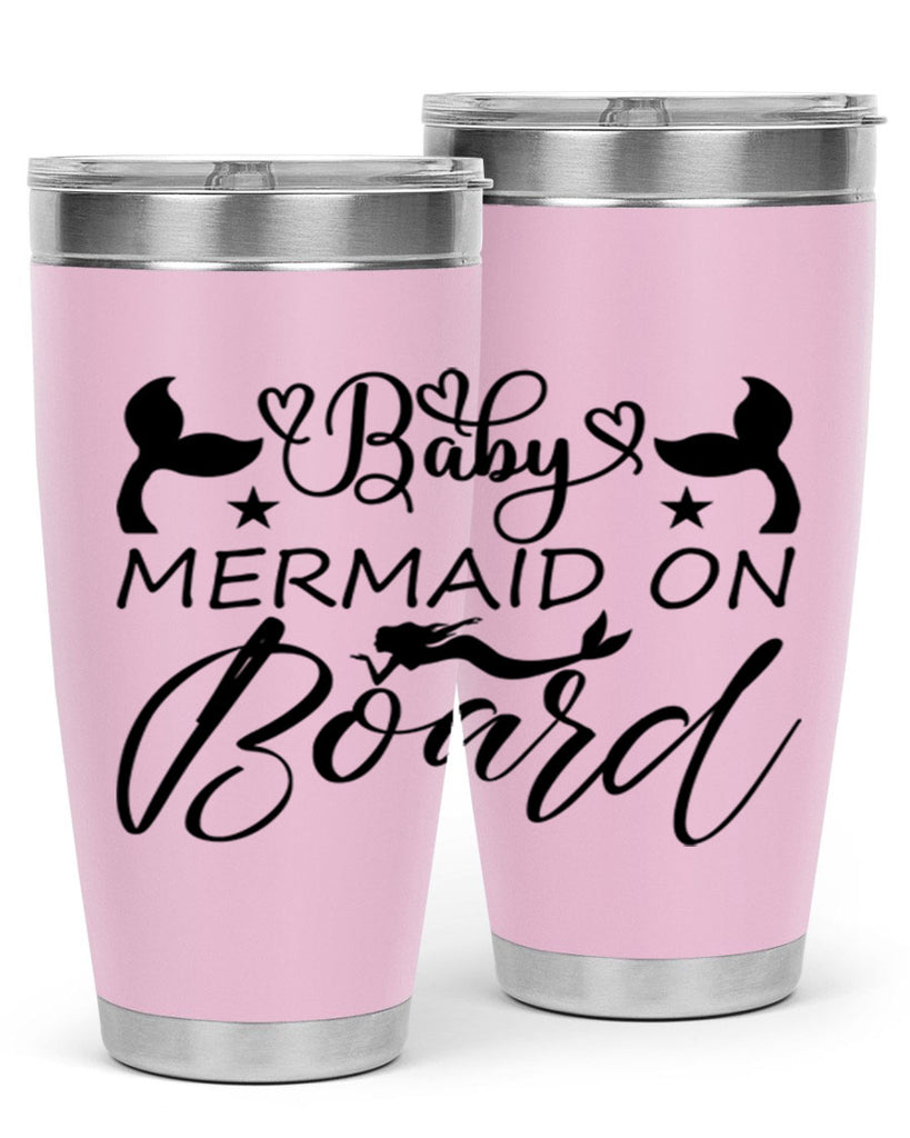 Baby mermaid on board 31#- mermaid- Tumbler