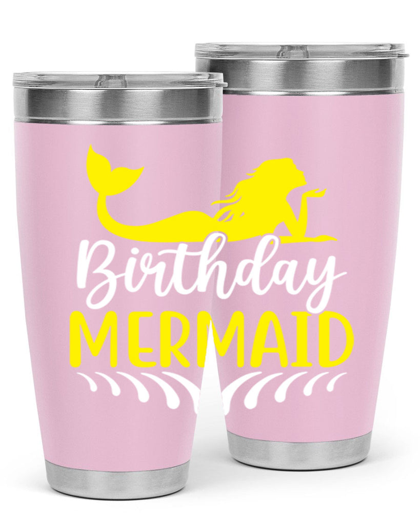 Birthday Mermaid 68#- mermaid- Tumbler