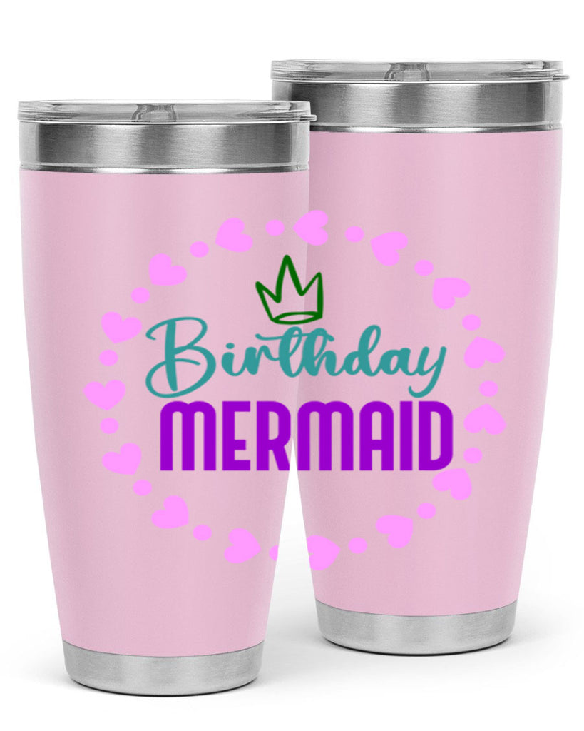 Birthday Mermaid 70#- mermaid- Tumbler