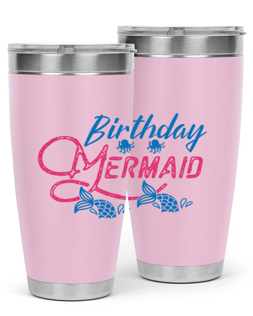 Birthday Mermaid 71#- mermaid- Tumbler