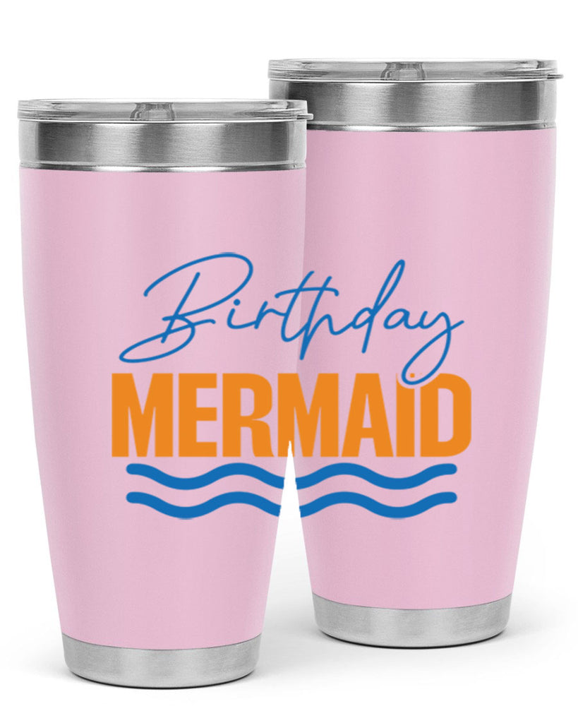 Birthday Mermaid 73#- mermaid- Tumbler
