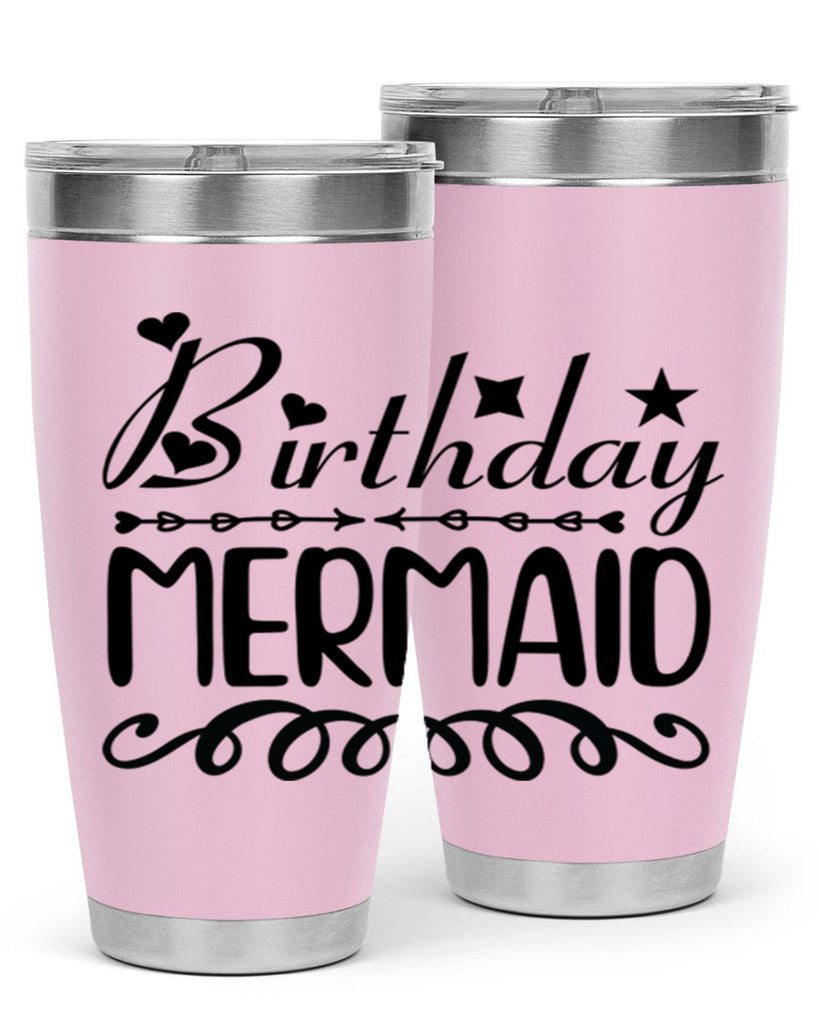 Birthday mermaid 75#- mermaid- Tumbler