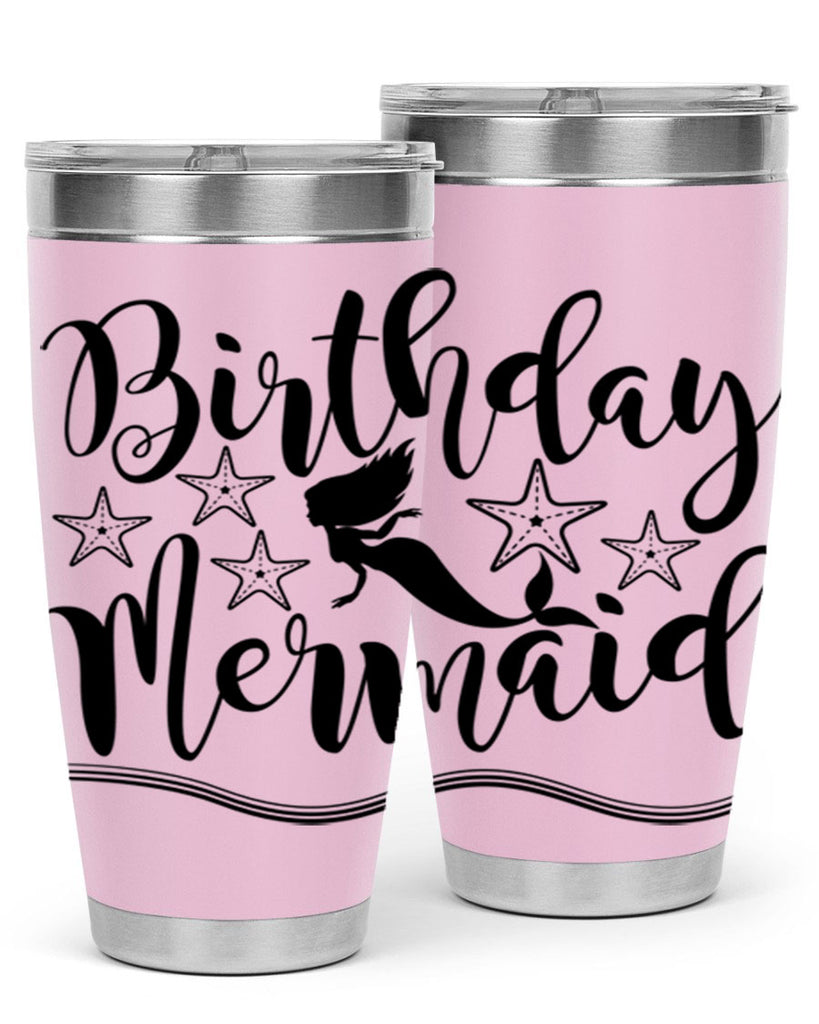 Birthday mermaid 77#- mermaid- Tumbler