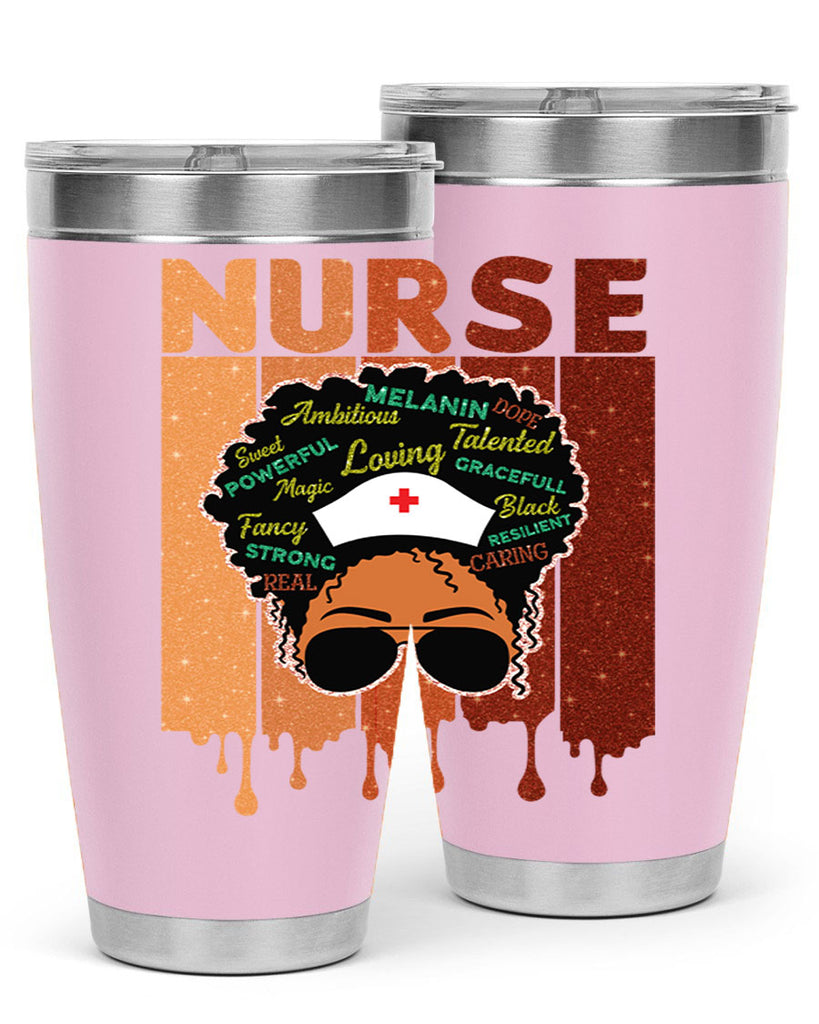 Black Nurse African Melanin Juneteenth 22#- Juneteenth- tumbler