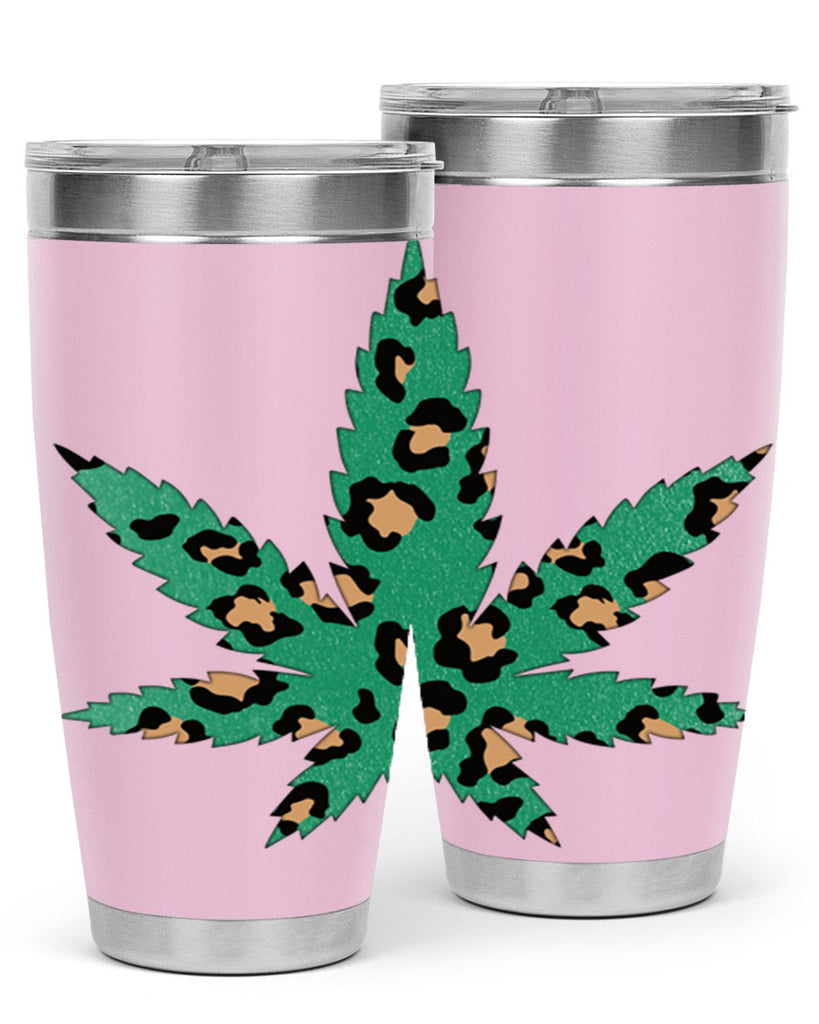 Cannabis Leopard Print 54#- marijuana- Tumbler