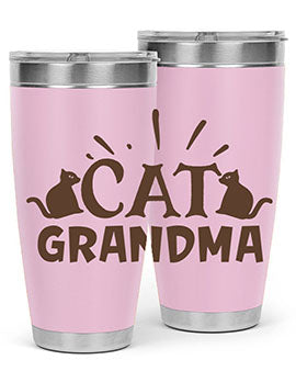 Cat Grandma Style 4#- cat- Tumbler