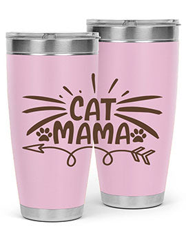 Cat Mama Style 5#- cat- Tumbler