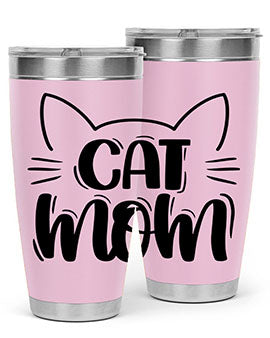 Cat Mom Style 85#- cat- Tumbler