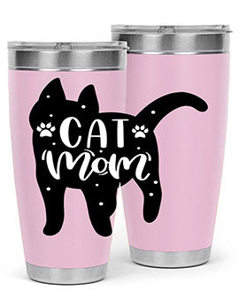 Cat Mom Style 86#- cat- Tumbler