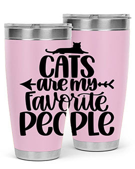 Cats Are My Favorite People Style 90#- cat- Tumbler