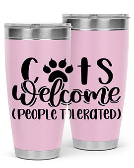 Cats Welcome Style 91#- cat- Tumbler