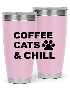 Coffee Cat Style 41#- cat- Tumbler