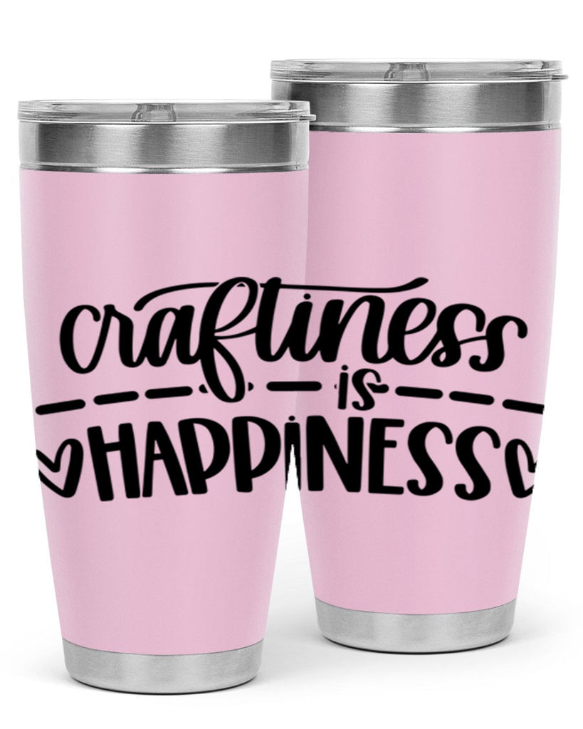 Craftiness Is Happiness 35#- crafting- Tumbler