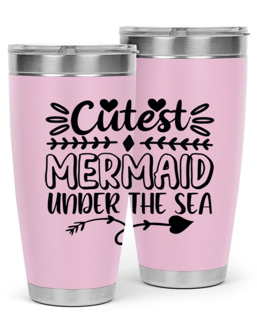 Cutest mermaid under the sea 104#- mermaid- Tumbler