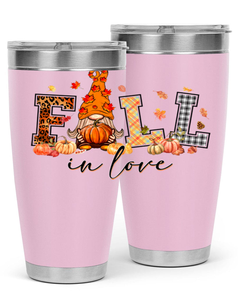 FALLinloveFallGnome 151#- fall- Tumbler