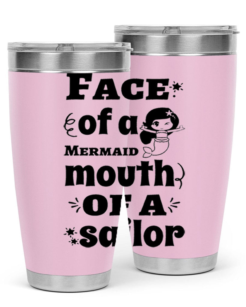 Face of a Mermaid mouth 164#- mermaid- Tumbler