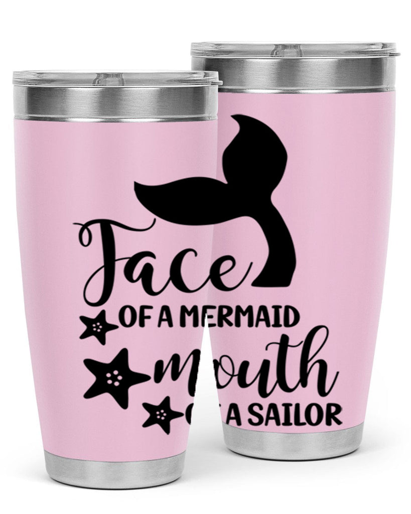 Face of a Mermaid mouth 165#- mermaid- Tumbler