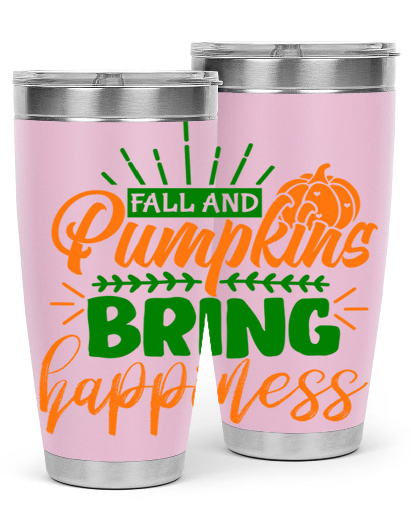 Fall and Pumpkins Bring Happiness 85#- fall- Tumbler