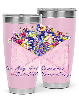 Floral Buerfly AlzheimerS Awareness 147#- alzheimers- Tumbler