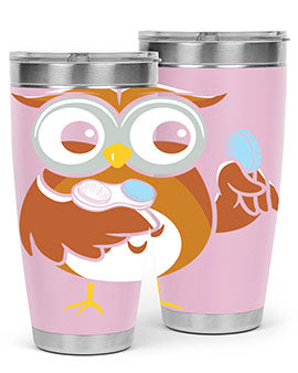 Funny Owl Contact Lens Case A TurtleRabbit 6#- owl- Tumblers