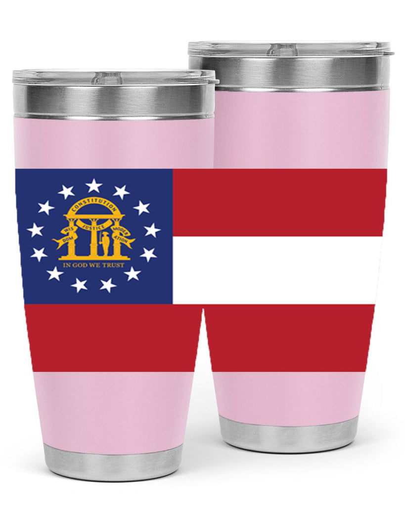 Georgia 42#- Us Flags- Tumbler