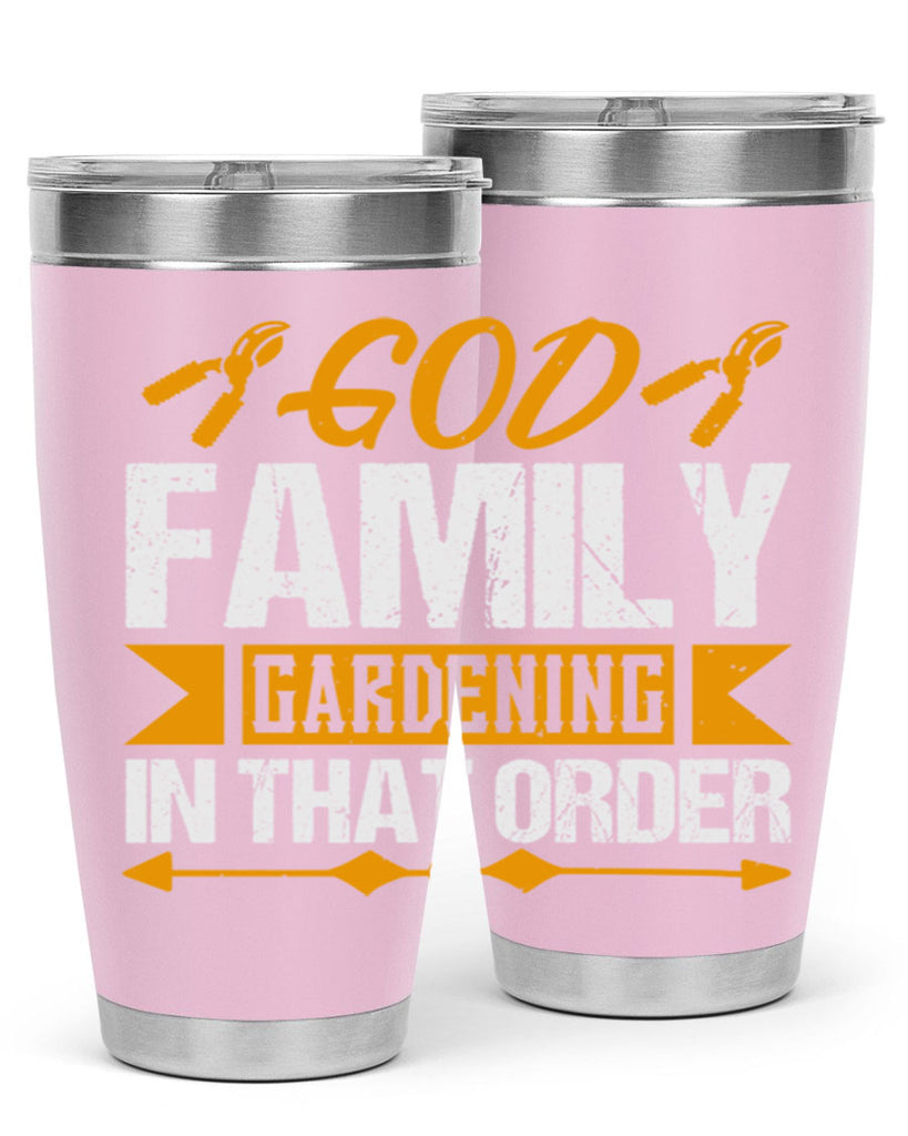 God Family Gardending in that order 60#- farming and gardening- Tumbler