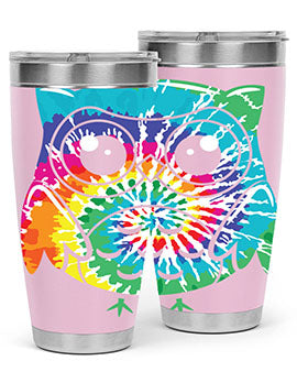 Graphic Owl Tiedye A TurtleRabbit 8#- owl- Tumblers