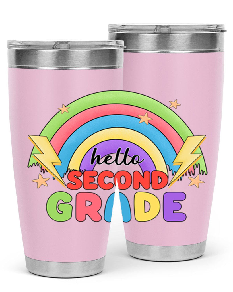 Hello 2nd Grade Rainbow 12#- second grade- Tumbler