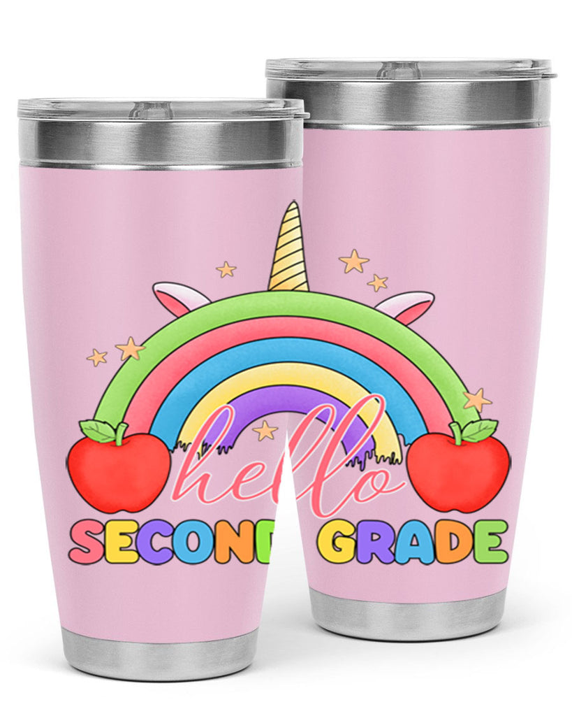 Hello 2nd Grade Unicorn Rainbow 13#- second grade- Tumbler