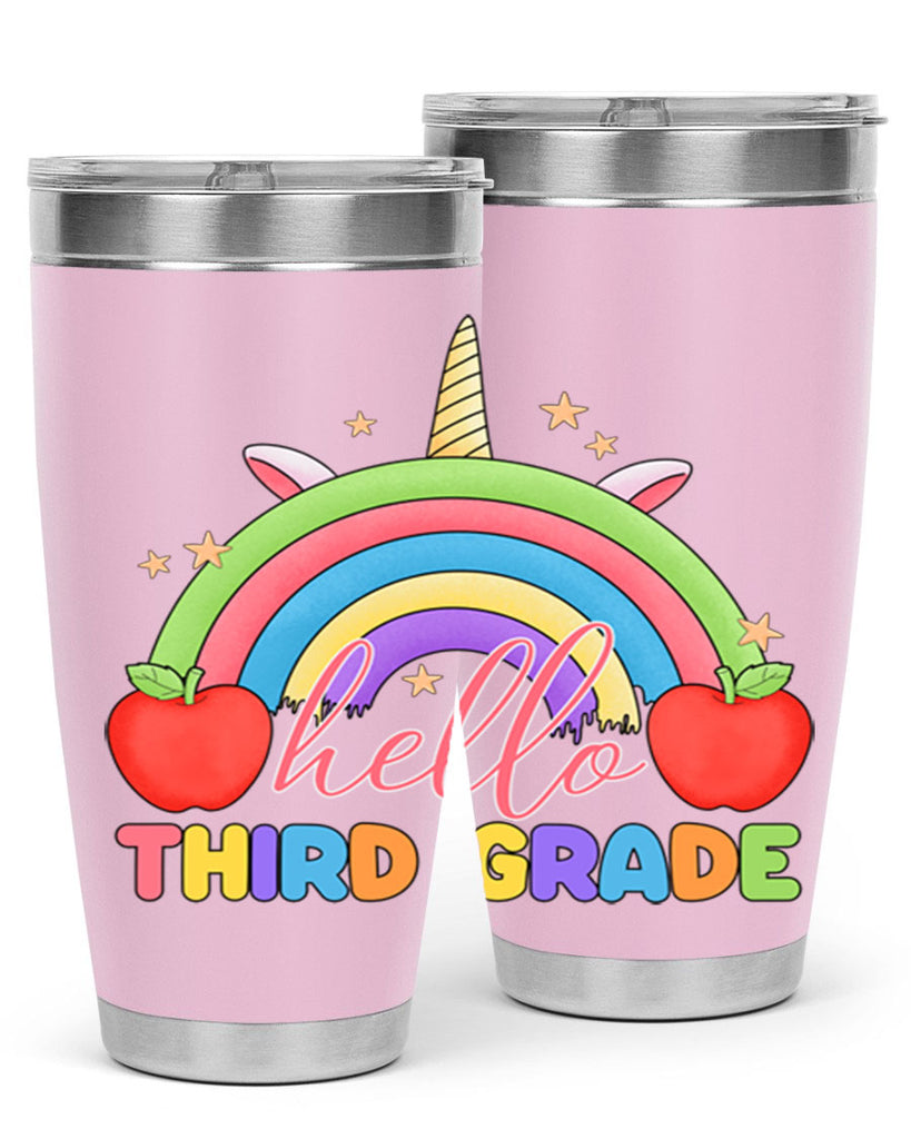 Hello 3rd Grade Unicorn Rainbow 13#- 3rd grade- Tumbler