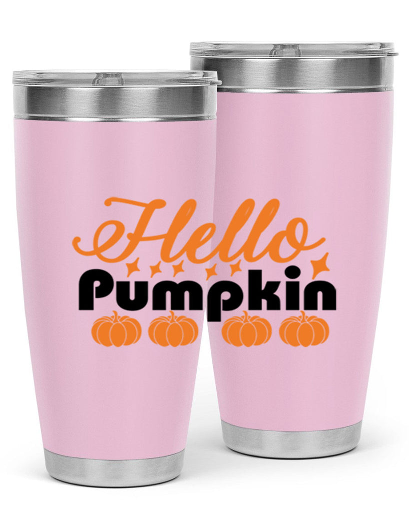 Hello Pumpkin 292#- fall- Tumbler