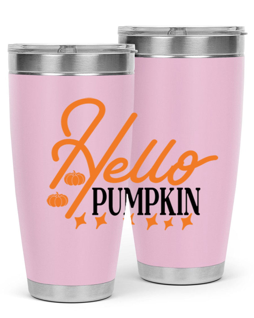 Hello Pumpkin 293#- fall- Tumbler