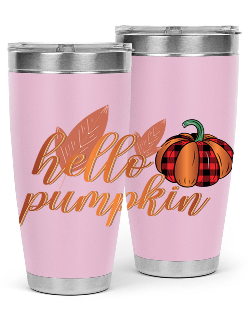 Hello Pumpkin 294#- fall- Tumbler