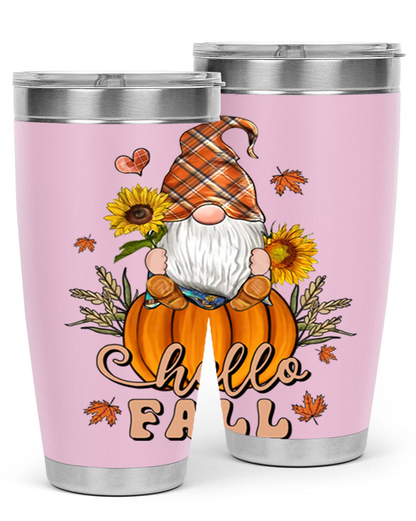 HelloFallAutumnGnome 298#- fall- Tumbler