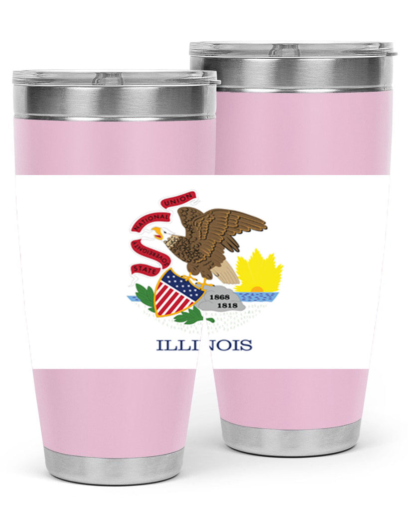 Illinois 39#- Us Flags- Tumbler