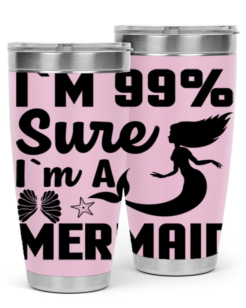 Im sure im a 253#- mermaid- Tumbler