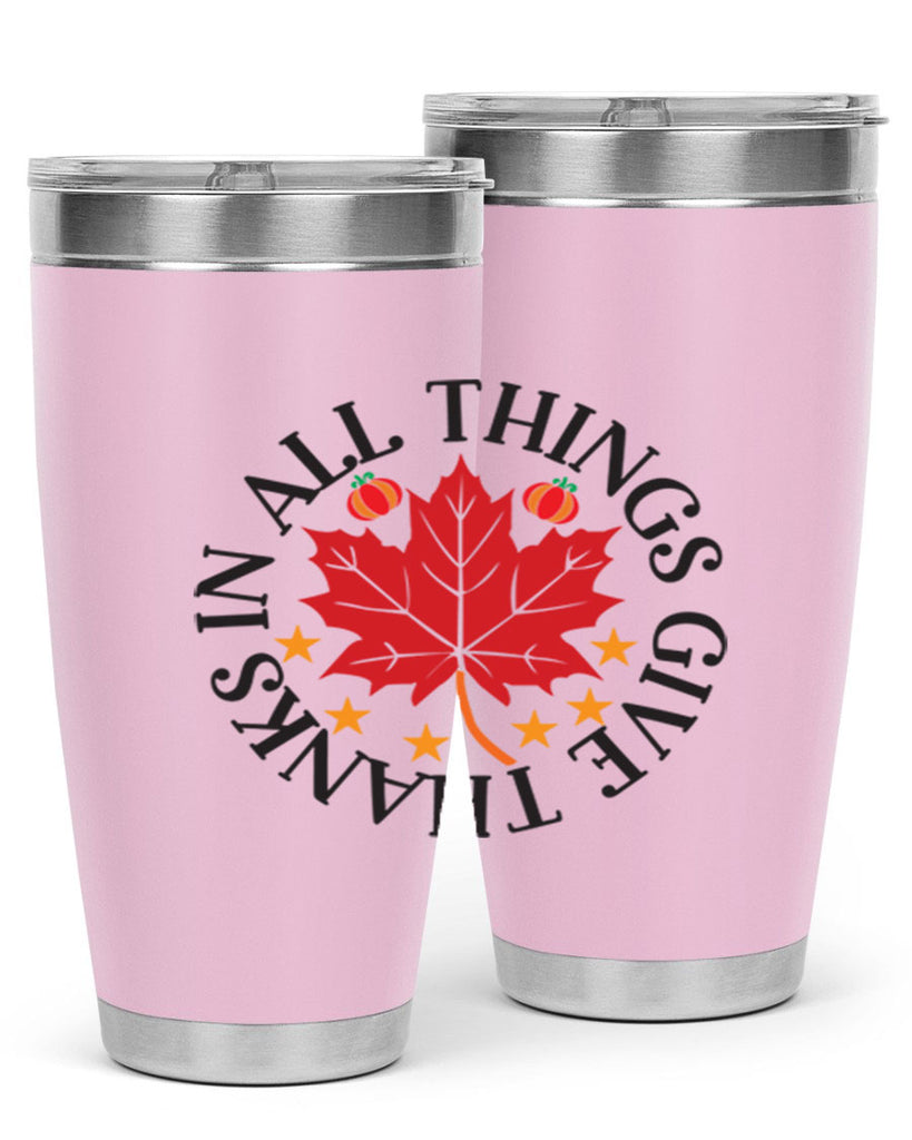 Inallthingsgivethanks 353#- fall- Tumbler