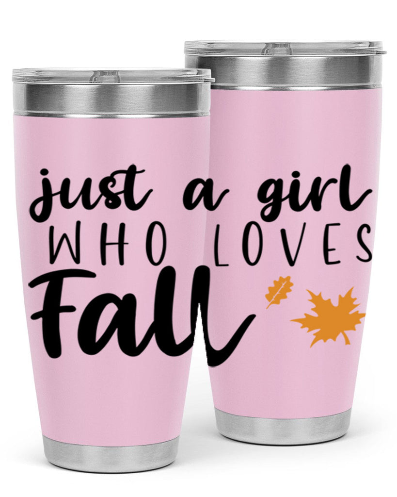 Just A Girl Who Loves Fall 380#- fall- Tumbler