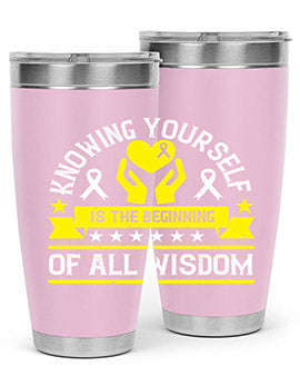 Knowing yourself is the beginning of all wisdom Style 38#- self awareness- Tumbler