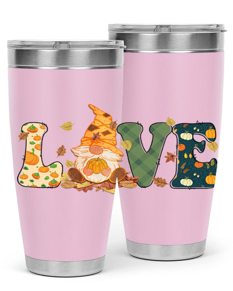 LOVEFallAutumnGnome 415#- fall- Tumbler