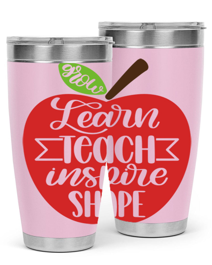 Learn Teach Inspire Shape Style 68#- teacher- tumbler