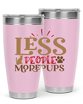 Less People More Pups Style 18#- cat- Tumbler