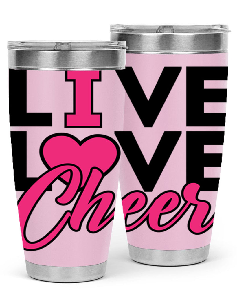 Live Love Cheer 832#- cheer- Tumbler