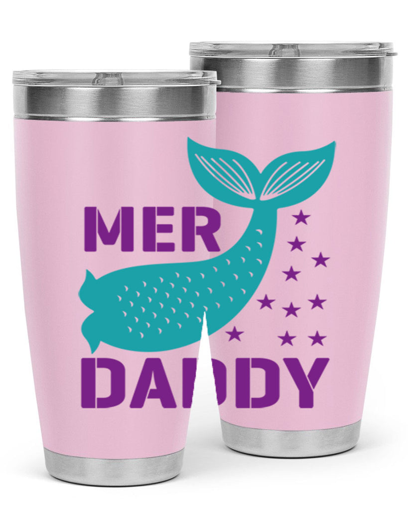 Mer Daddy 326#- mermaid- Tumbler