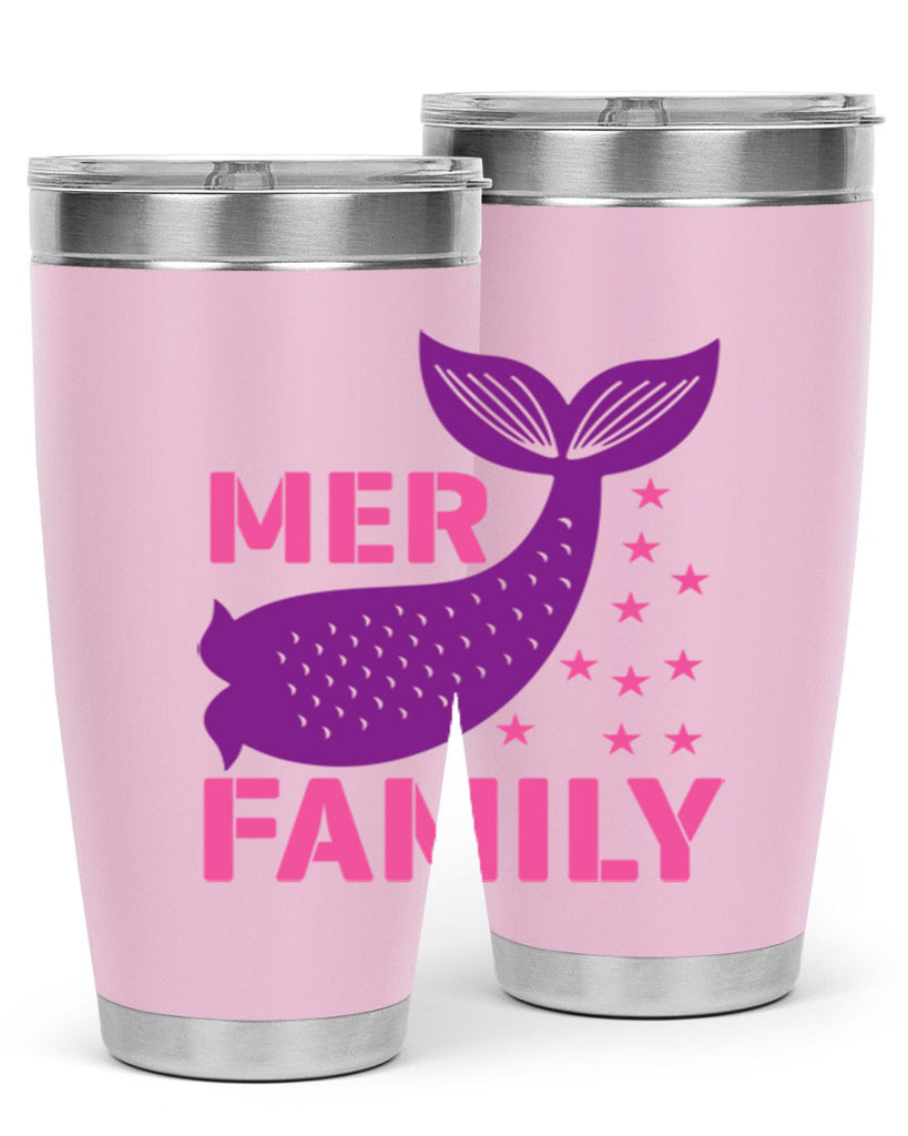 Mer Family 327#- mermaid- Tumbler