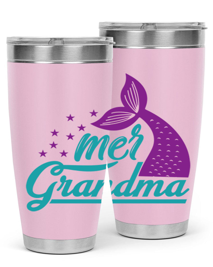 Mer Grandma 328#- mermaid- Tumbler