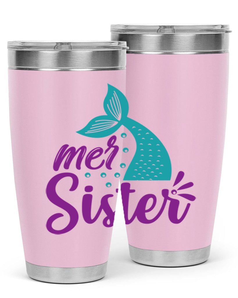 Mer Sister 346#- mermaid- Tumbler