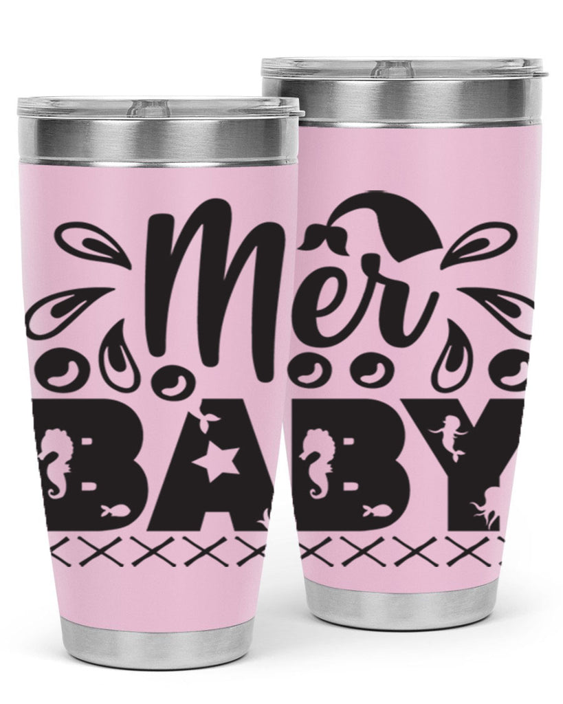 Mer baby 348#- mermaid- Tumbler