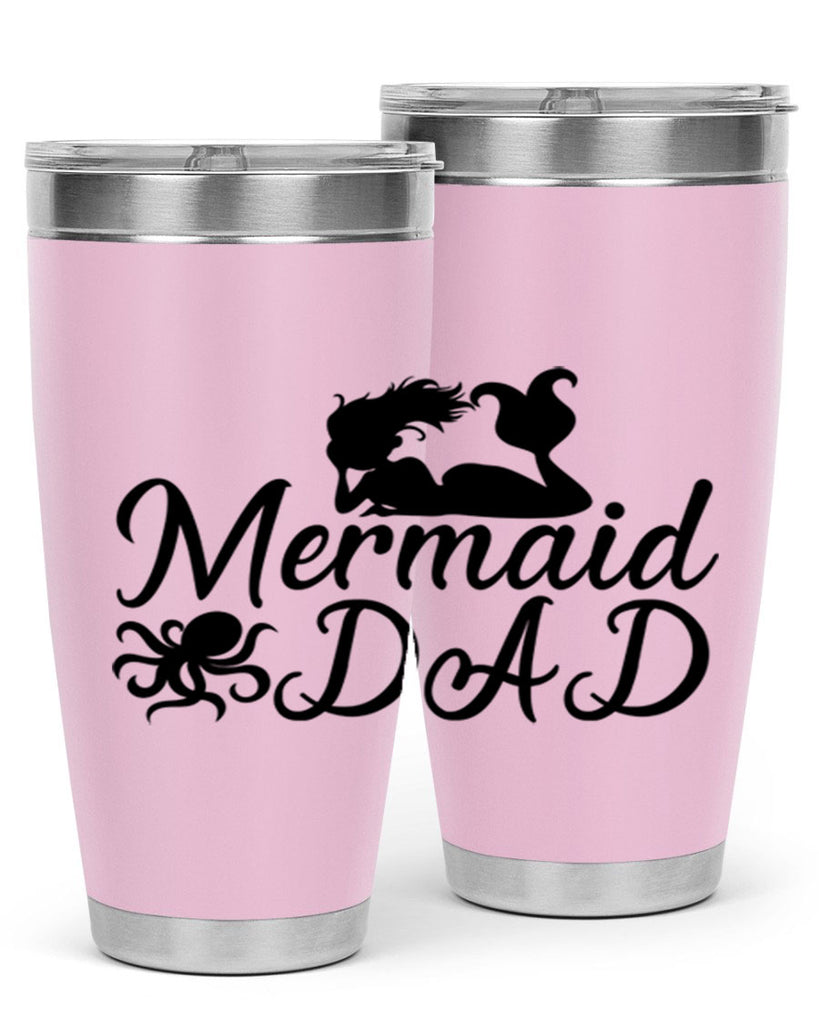 Mermaid Dad 357#- mermaid- Tumbler